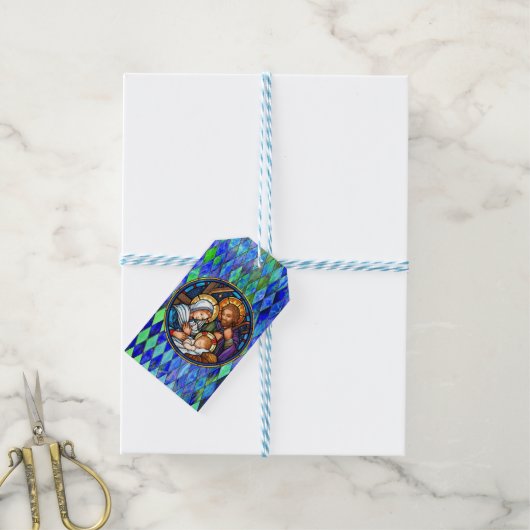 Nativiteit Cadeaulabel (Met Touw)