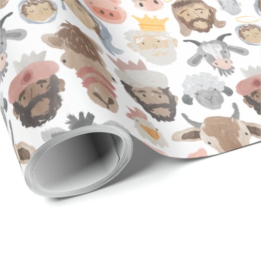 Nativiteit Cadeaupapier (Rol Hoek)