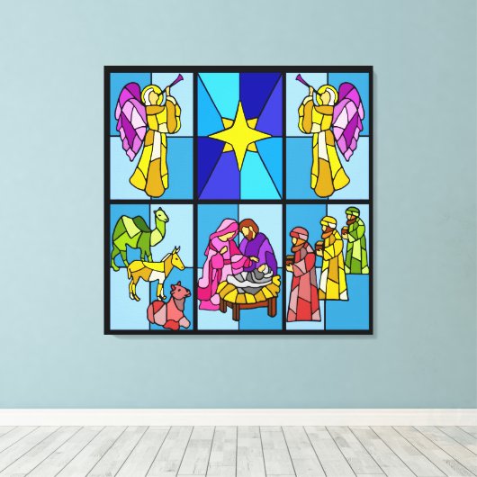 Nativiteit Canvas Afdruk (Insitu (Houten vloer))