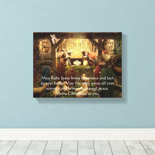 Nativiteit Canvas Afdruk (Insitu (Houten vloer))