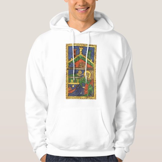 NATIVITEIT CHRISTMAS PARCHMENT ANTIEK HOODIE (Voorkant)