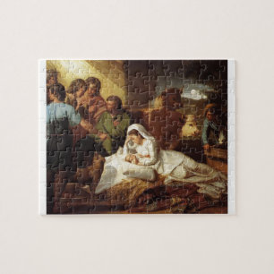Nativiteit Christus Baby Jezus Christelijke Schrif Legpuzzel
