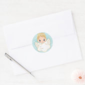 Nativiteit Cute Angel Holding Cloud Sticker (Envelop)