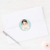 Nativiteit Cute Angel Holding Cloud Sticker (Envelop)