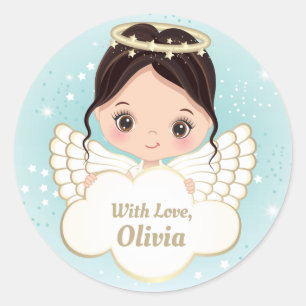 Nativiteit Cute Angel Holding Cloud Sticker