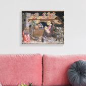 Nativiteit, detail van de levensduur van de maagd  canvas afdruk (Insitu (Woonkamer))