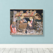 Nativiteit, detail van de levensduur van de maagd  canvas afdruk (Insitu (Houten vloer))