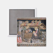 Nativiteit, detail van de levensduur van de maagd magneet (Voorkant / Achterkant)