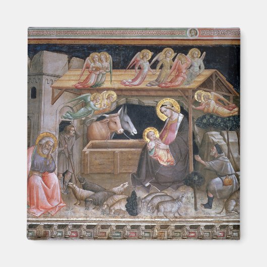 Nativiteit, detail van de levensduur van de maagd magneet (Voorkant)