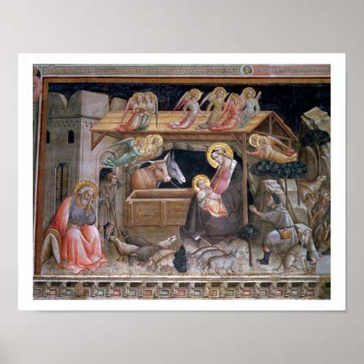 Nativiteit, detail van de levensduur van de maagd poster (Voorkant)