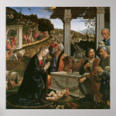 Nativiteit - Domenico Ghirlandaio Canvas Afdrukken Poster (Voorkant)