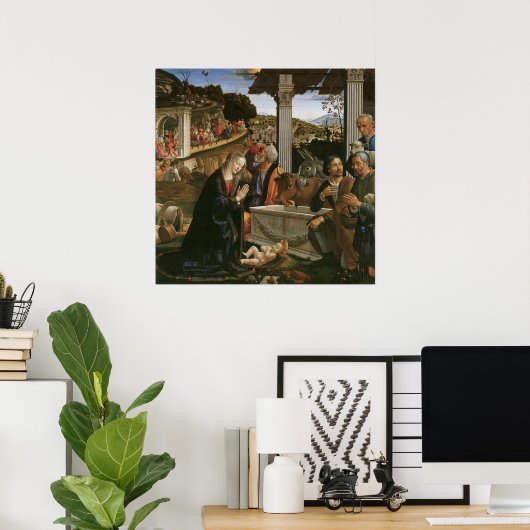 Nativiteit - Domenico Ghirlandaio Canvas Afdrukken Poster (Thuiskantoor)