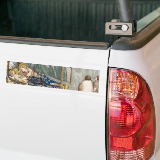 Nativiteit (door Giotto) Bumpersticker (Op Truck)