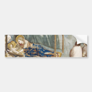 Nativiteit (door Giotto) Bumpersticker