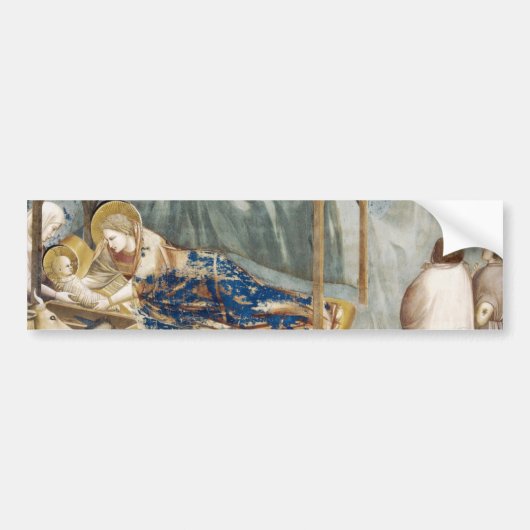 Nativiteit (door Giotto) Bumpersticker (Voorkant)