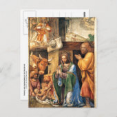 Nativiteit en bekendmaking aan de herders briefkaart (Voorkant / Achterkant)