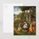 Nativiteit en Child Angels c1515 Briefkaart (Voorkant / Achterkant)