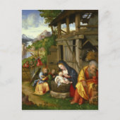 Nativiteit en Child Angels c1515 Briefkaart (Voorkant)