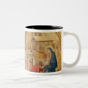 Nativiteit en de verheerlijking van de Magi Tweekleurige Koffiemok