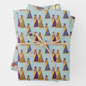 Nativiteit en drie Mannen Inpakpapier Vel (In situ)