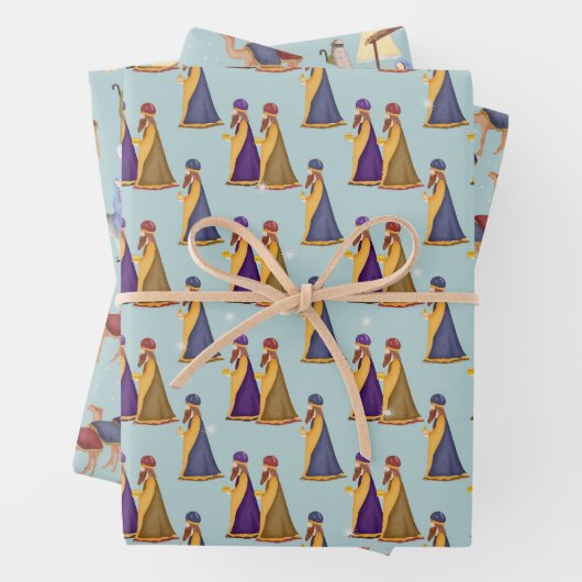 Nativiteit en drie Mannen Inpakpapier Vel (In situ)