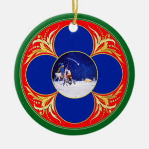 Nativiteit en fantasie van Don Quixote - door Cerv Keramisch Ornament