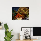 Nativiteit en kerk - De geboorte van Christus Poster (Thuiskantoor)