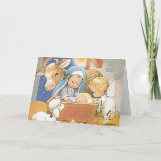 Nativiteit Feestdagen Kaart (Voorkant)