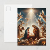 Nativiteit Feestdagenkaart (Voorkant / Achterkant)