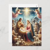 Nativiteit Feestdagenkaart (Voorkant / Achterkant)