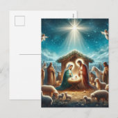 Nativiteit Feestdagenkaart (Voorkant / Achterkant)