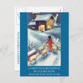 Nativiteit Feestdagenkaart (Voorkant / Achterkant)