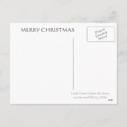 Nativiteit Feestdagenkaart (Achterkant)