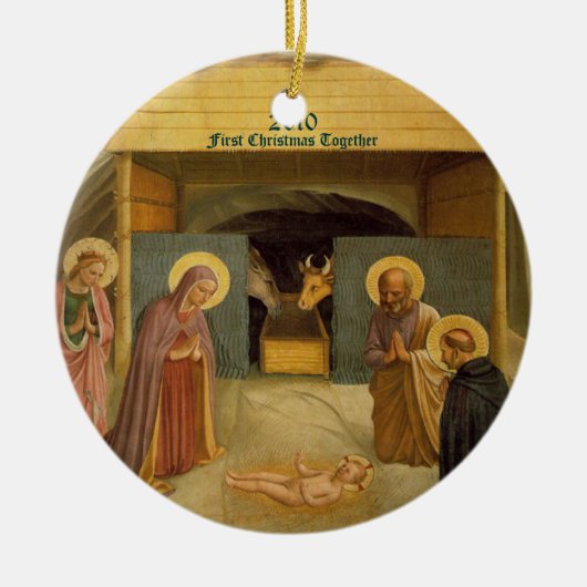 Nativiteit Fine Art Religieuze Speciaal Geschikt v Keramisch Ornament (Voorkant)