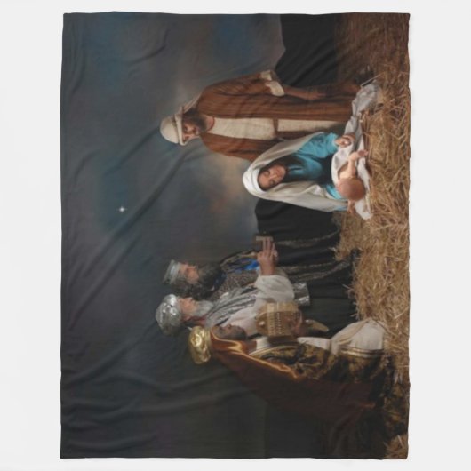 NATIVITEIT FLEECE DEKEN (Voorkant)