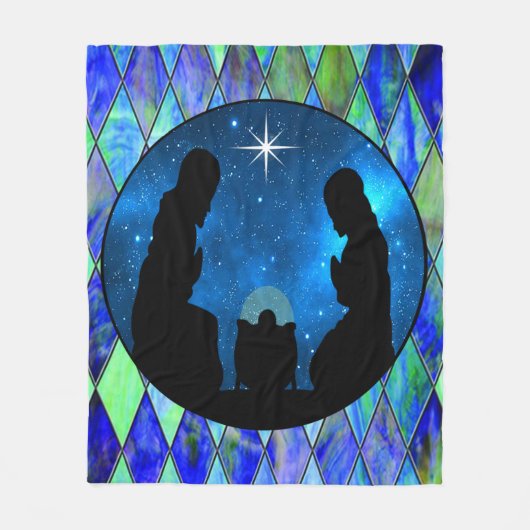 Nativiteit Fleece Deken (Voorkant)