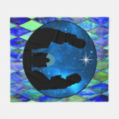 Nativiteit Fleece Deken (Voorkant (Horizontaal))