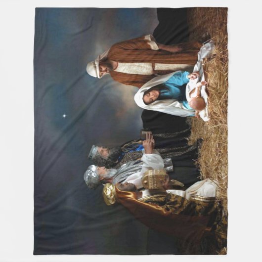 NATIVITEIT FLEECE DEKEN (Voorkant)