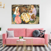 Nativiteit foto van Manger op omwikkeld canvas (Insitu (Woonkamer))