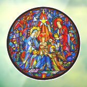 Nativiteit gestileerde Glas in lood stijl Raamsticker (Vel 3)