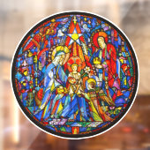 Nativiteit gestileerde Glas in lood stijl Raamsticker (Vel 2)