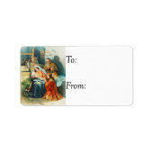 nativiteit Gift Label (Voorkant)