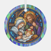Nativiteit Glas Ornament (Voorkant)