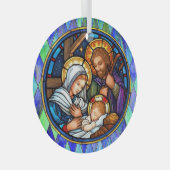 Nativiteit Glas Ornament (Voorkant Rechts)