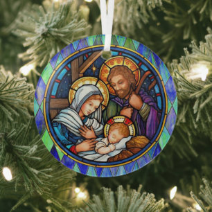 Nativiteit Glas Ornament