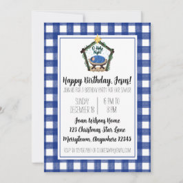 Nativiteit Happy Birthday Jesus Kerstfeest Bedankkaart