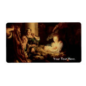 Nativiteit - Heilige nacht - Correggio - Renaissan Etiket (Voorkant)