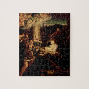 Nativiteit - Heilige nacht - Correggio - Renaissan Legpuzzel