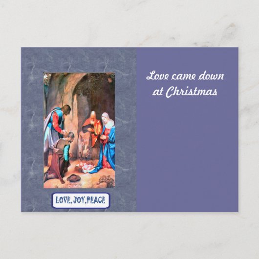 Nativiteit in Bethlehem Feestdagenkaart (Voorkant)