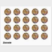 Nativiteit in Bethlehem Ronde Sticker (Vel)